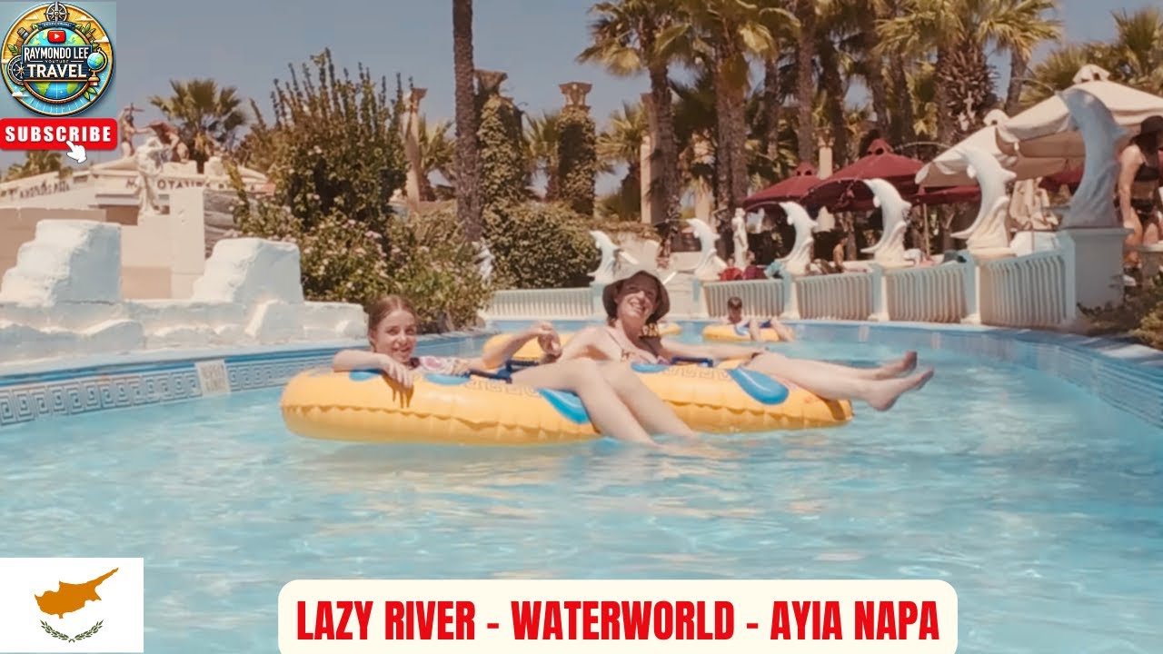 Ленивая река в аквапарке WaterWorld Ayia Napa: полный круг | Видеоблог о Кипре