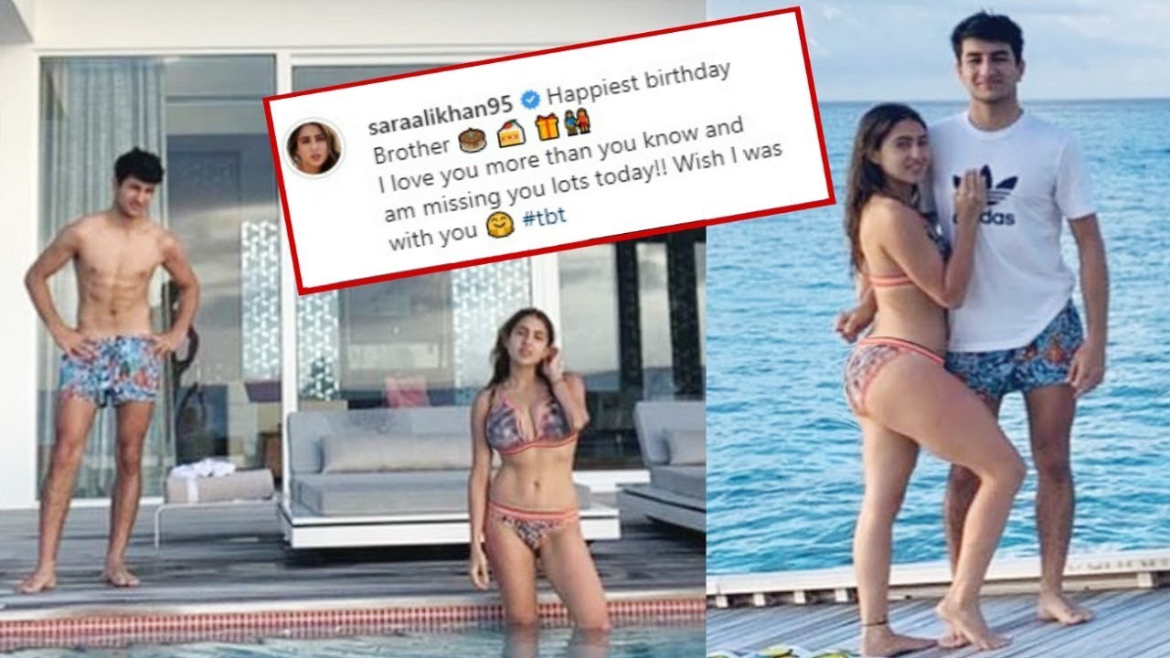 Sara Ali Khan SPECIAL BIRTHDAY Wish In Bikini For Ibrahim Ali Khan On His 19th Birthday