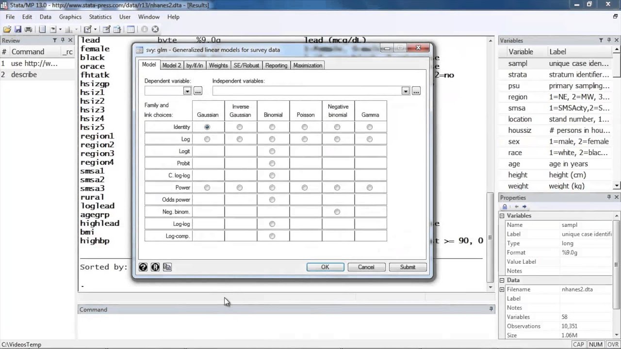 Basic introduction to the analysis of complex survey data in Stata&reg;