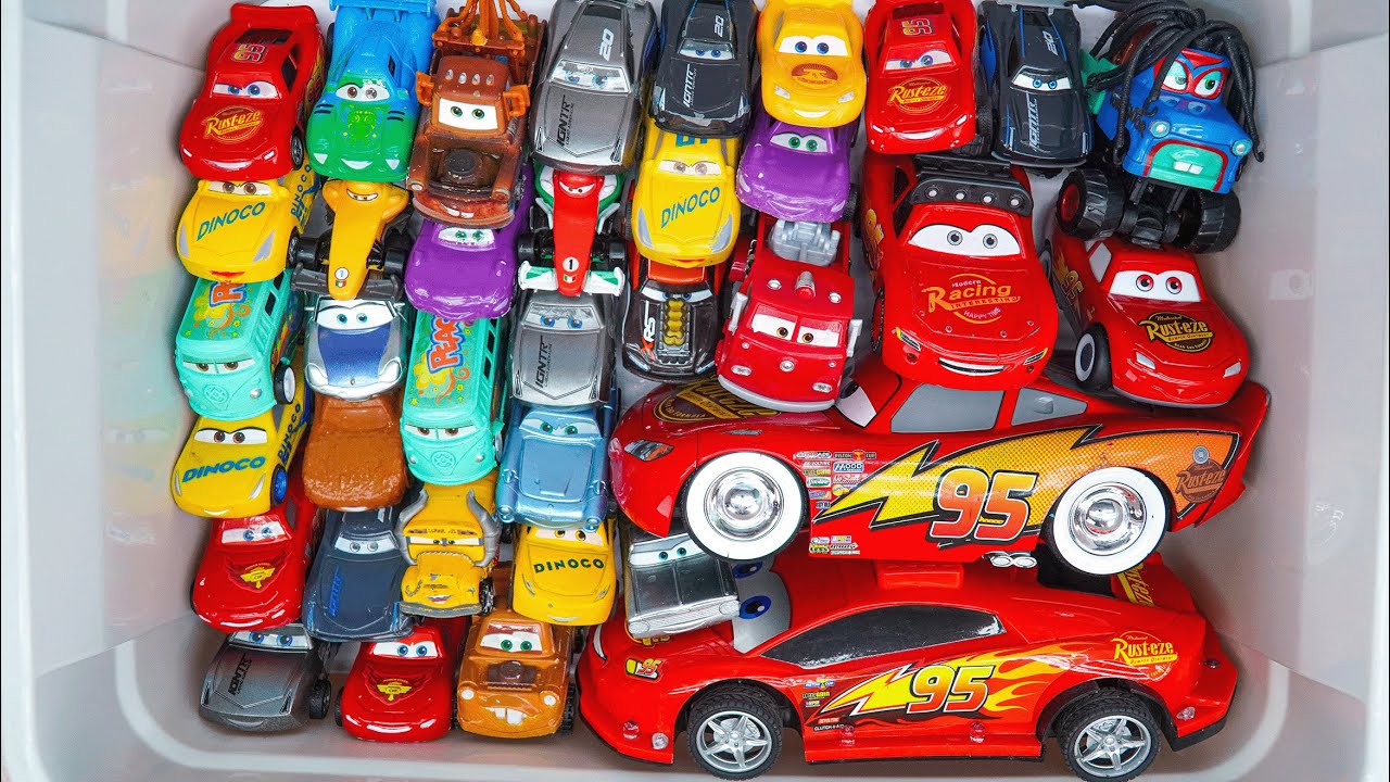 Lot of Disney Pixar Cars Unboxing Review | Lightning Mcqueen Bubble RC Cars | Sliding Cars ASMR