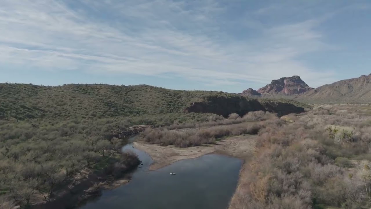 First Light Over the Salt River | Morning Drone Flight. #dronelife #arizona @CraVeDrones