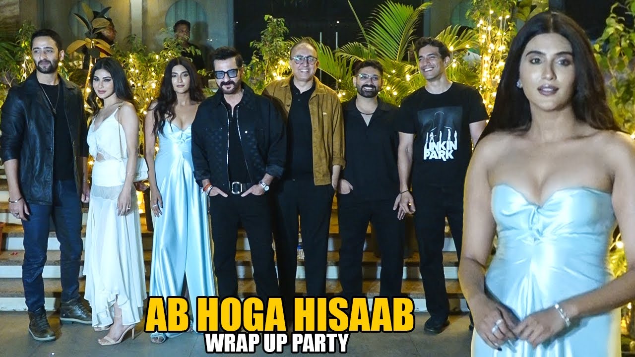 Mouni Roy,Shaheer Sheikh,Nimrit Kaur Ahluwalia Arrive At Ab Hoga Hisaab Wrap Party