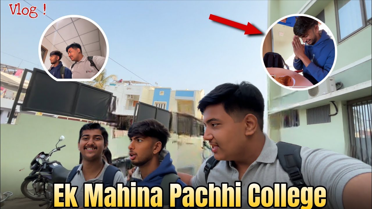 એક મહિના પછી કોલેજ 😱😱😱.... College vlog