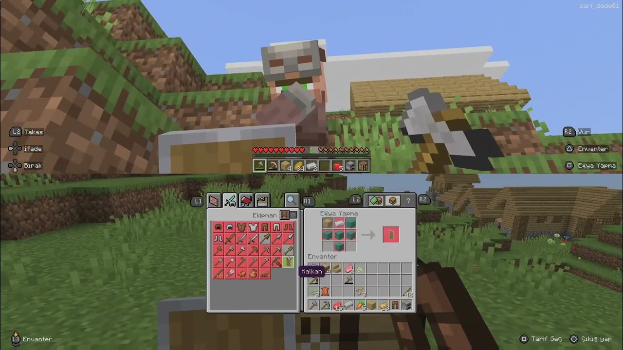 Minecraftı geçmeye çalışçam