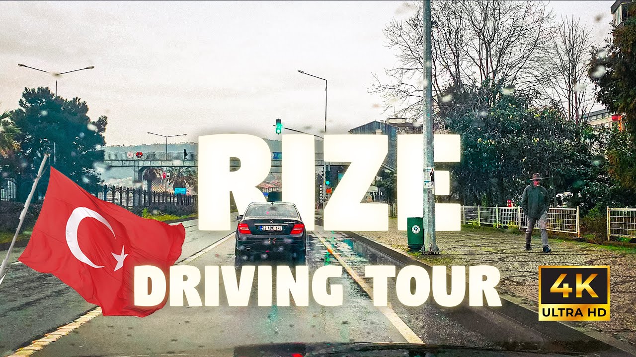 Rize Driving Tour | 4k Turkish Black Sea | Winter 2024