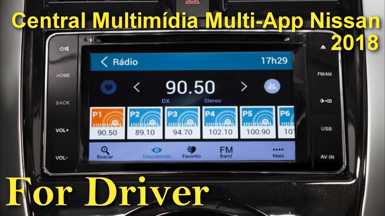 Central Multimídia Multi-App Nissan 2018