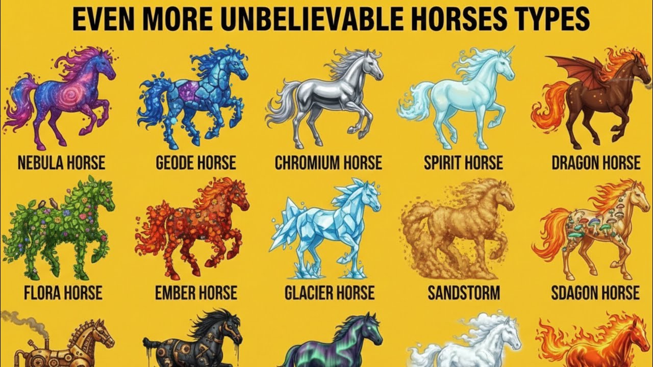 Even More Unbelievable Horses Types | Fantasy Elemental Horses Collection