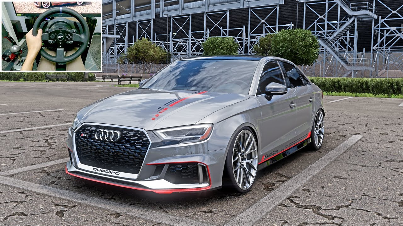 600Hp Audi RS3 Sedan - Forza Horizon 5 | Thrustmaster T300RS gameplay