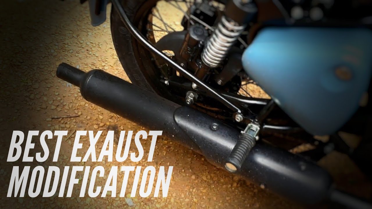 Royal Enfield Best Exhaust Modification | Stock Silencer Modification | മലയാളം