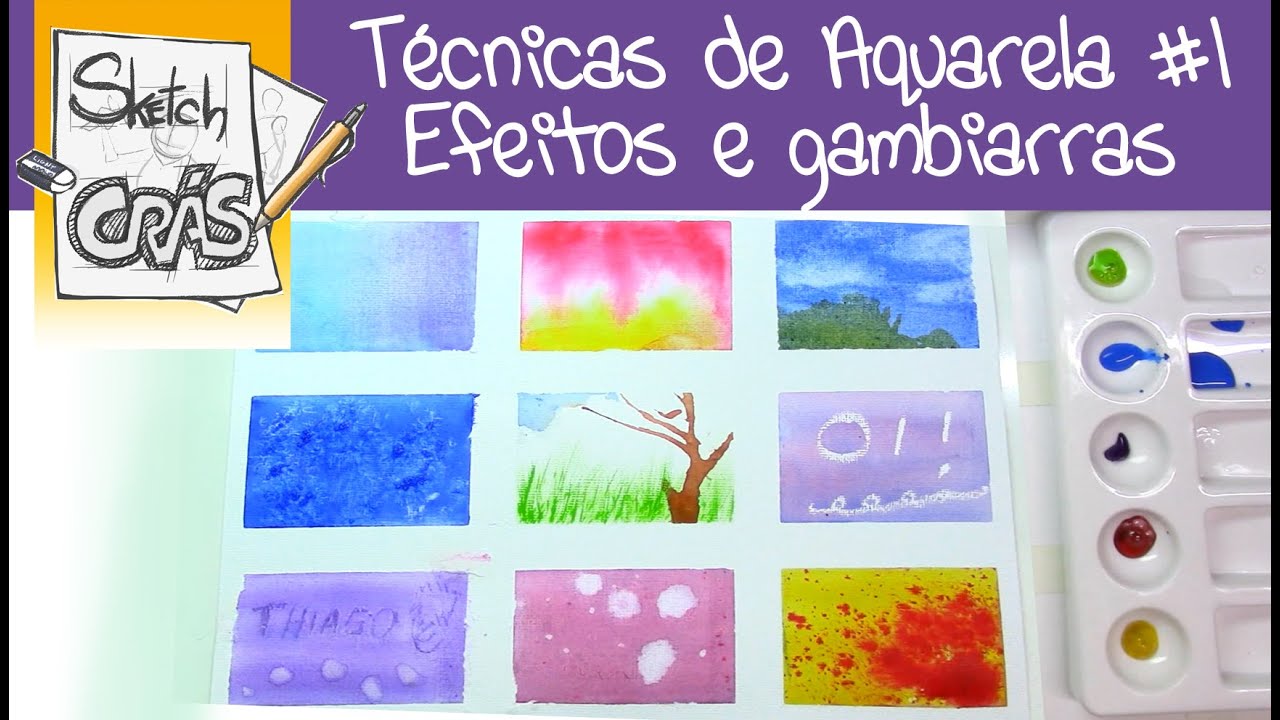 Técnicas de Aquarela #1: Efeitos e gambiarras