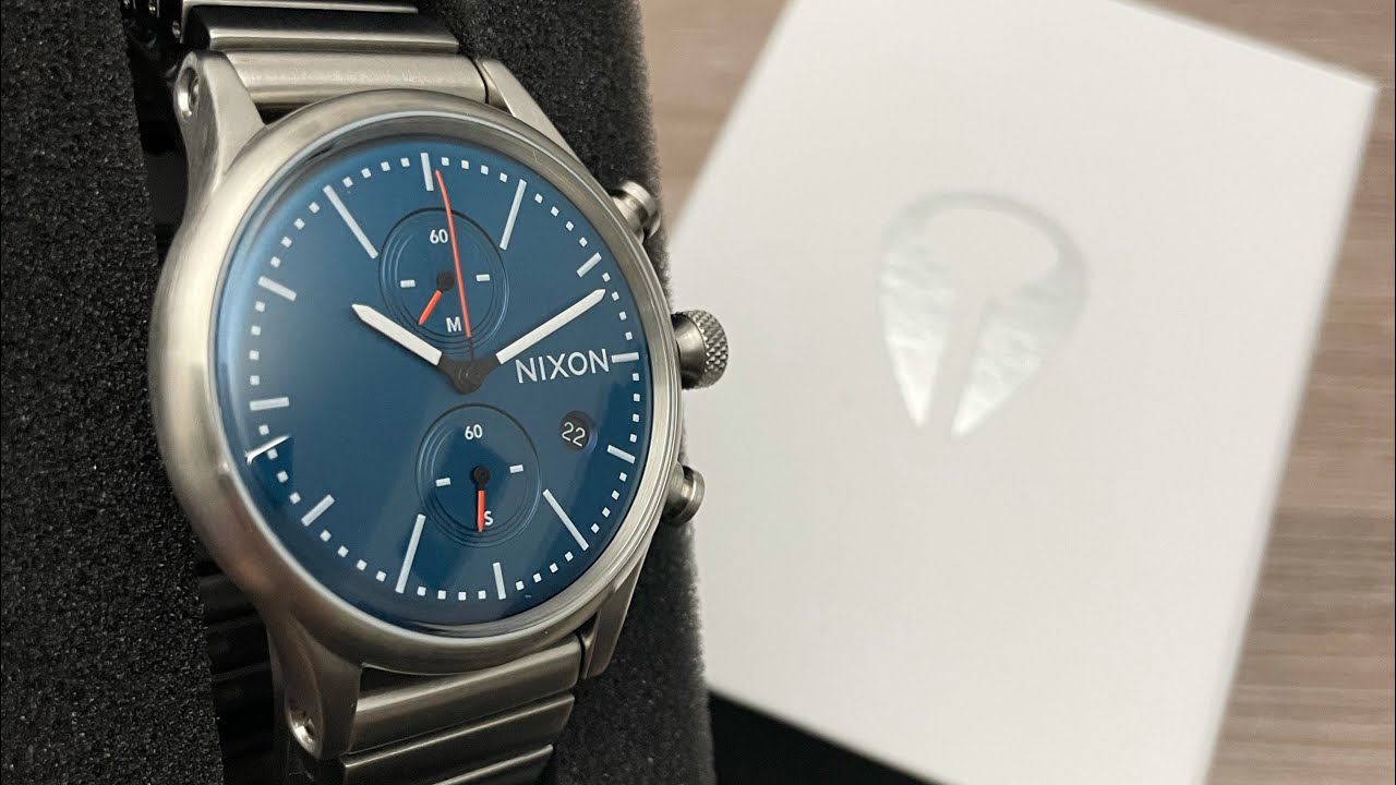 Nixon Station Chronograph Navy A1162307 Men&rsquo;s Watch (Unboxing) @UnboxWatches
