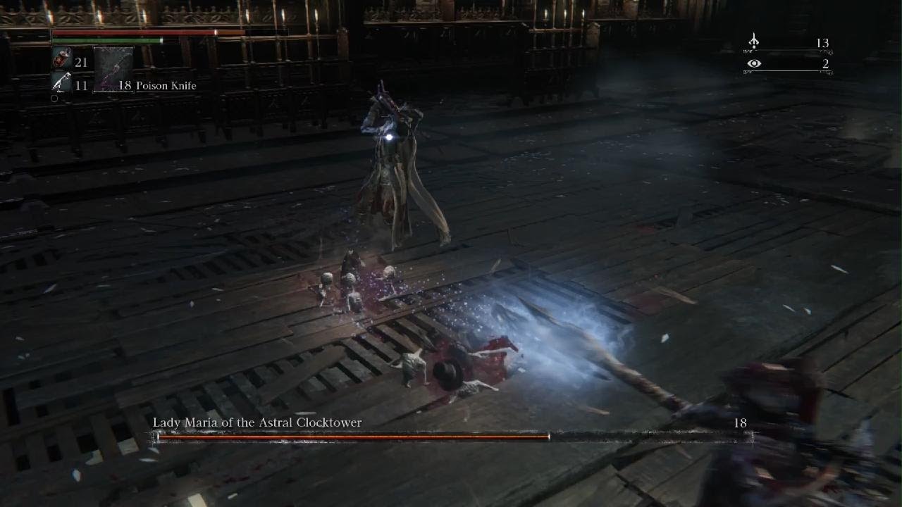 Bloodborne beating Lady Maria, what a PAIN
