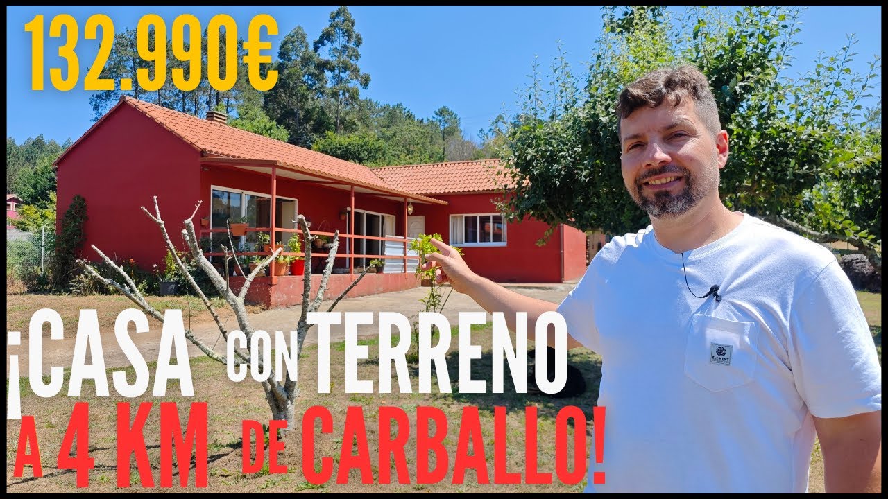 RESERVADA¡CASA con TERRENO a tan SOLO 4KM de Carballo (A Coruña-Galicia) por 132.990€!