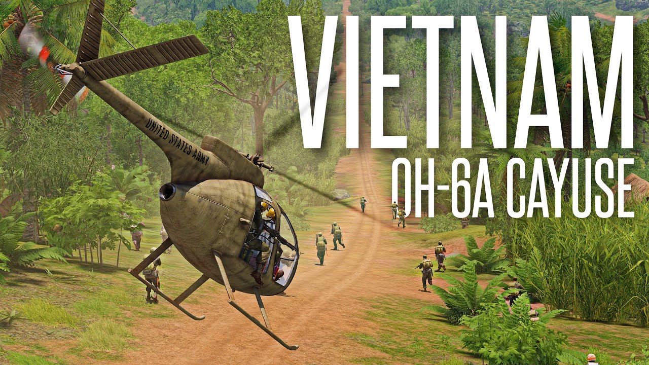 VIETNAM CAYUSE PILOT SIMULATOR! - ArmA 3 Prairie Fire DLC OH-6A Gameplay