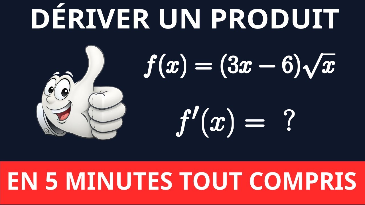 Apprendre à dériver un produit de fonctions en 5 minutes