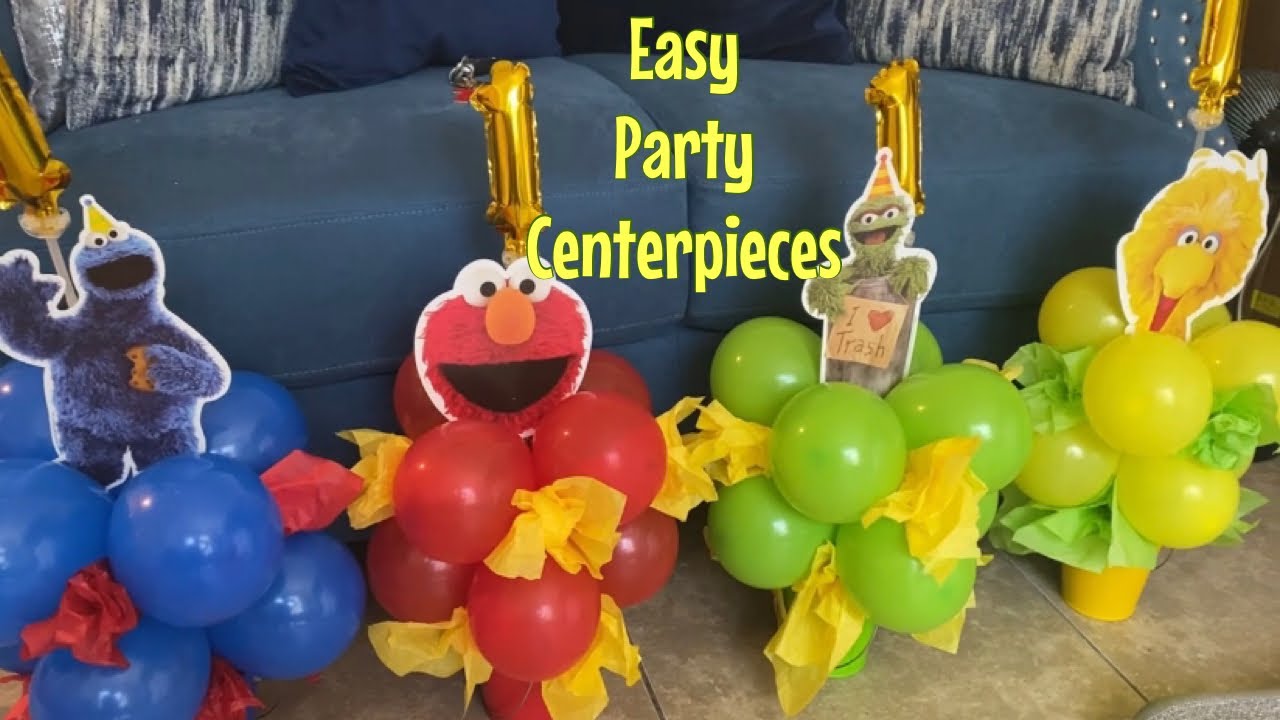 EASY Sesame Street Party Decorations in LESS than 10 minutes