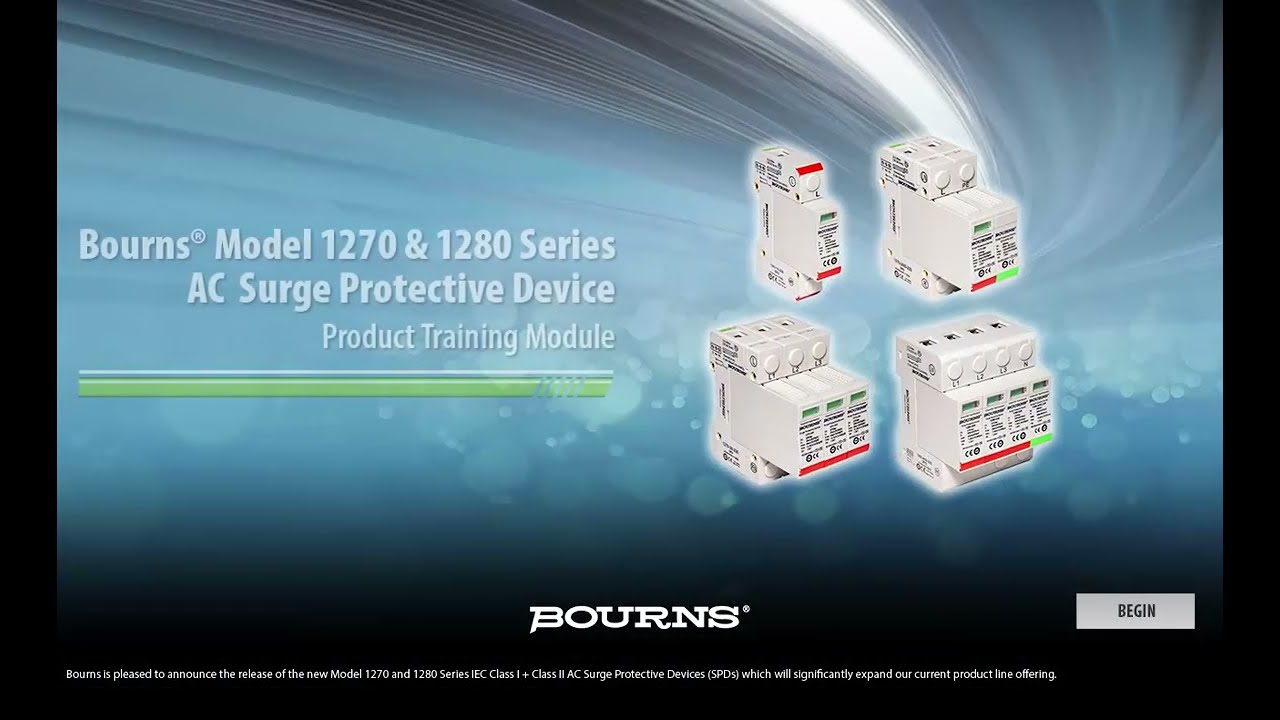 Bourns® Model 1270 & 1280 Series AC  Surge Protective Device