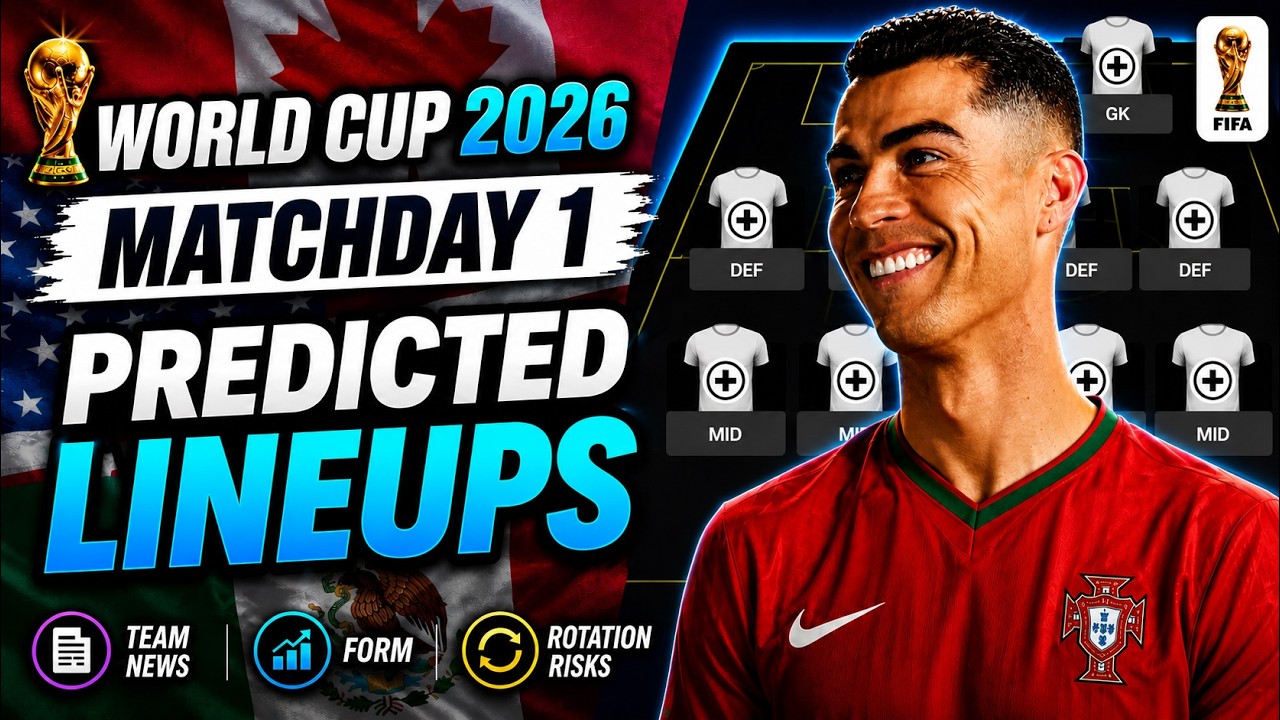 World Cup Fantasy: Matchday 1 | PREDICTED LINEUPS | WC Fantasy 2026 Tips 🌎🏆