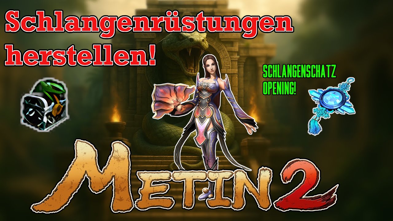 Schlangenrüstungen herstellen! | Schlangenschätze Opening! | Metin2 DE Germania
