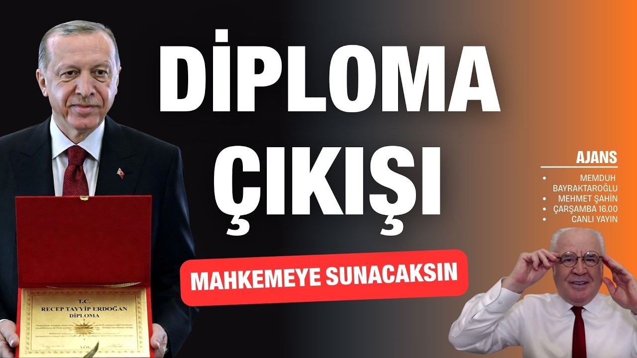 Diploma çıkışı; Erdoğan onu mahkemeye sunacaksın! | Ajans