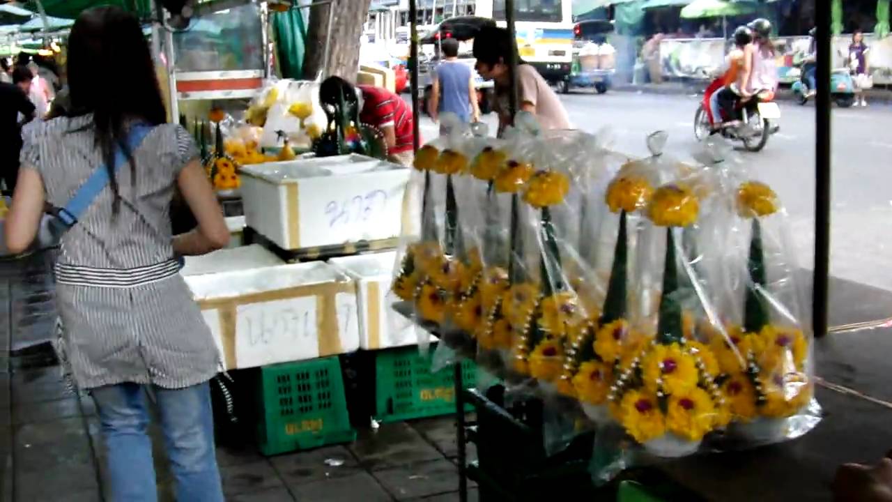 花市場（フラワーマーケット）・・・タイ　バンコク