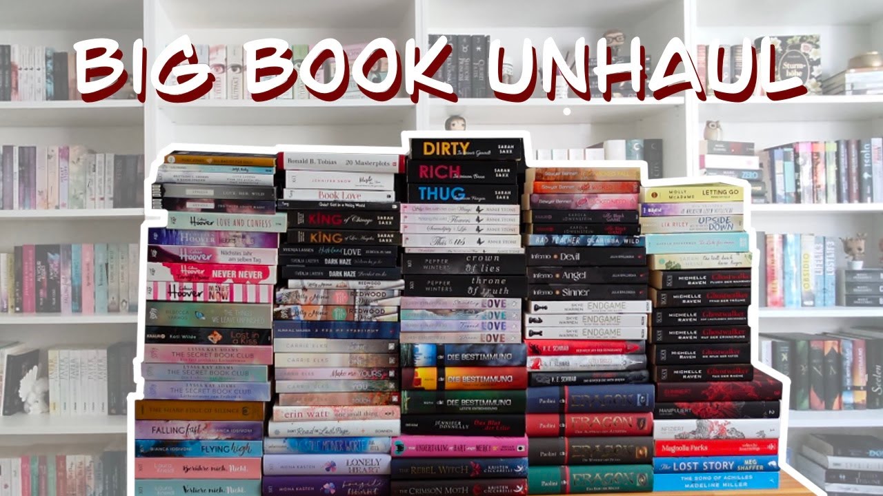 Big Book Unhaul | 100 books need to go | spring clean bookshelves