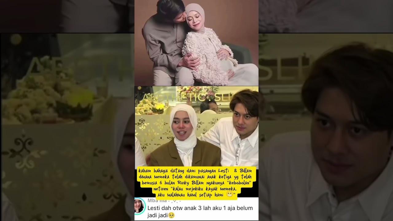 Lesty hamil anak ketiga #infoartis #pregnancy #lestykejora #rizkybillar