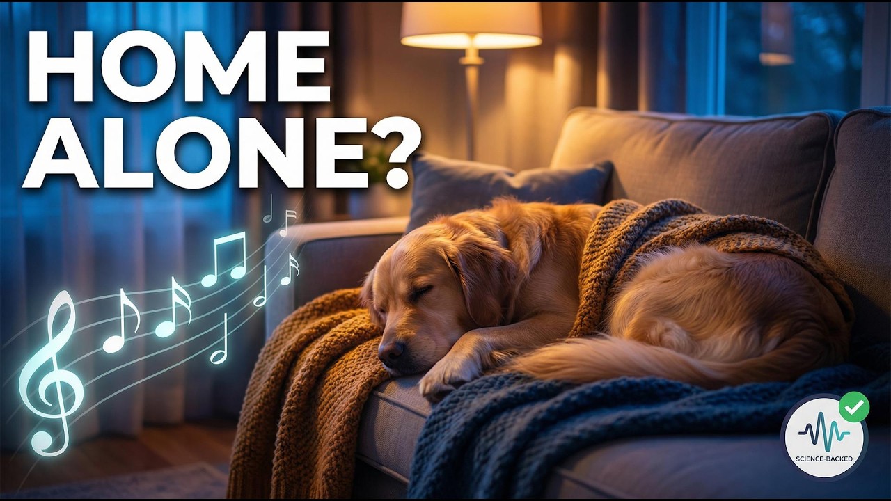 12 Hours of Calming Music for Dogs Home Alone 🐶 Separation Anxiety Relief & Deep Sleep 💤 No Ads