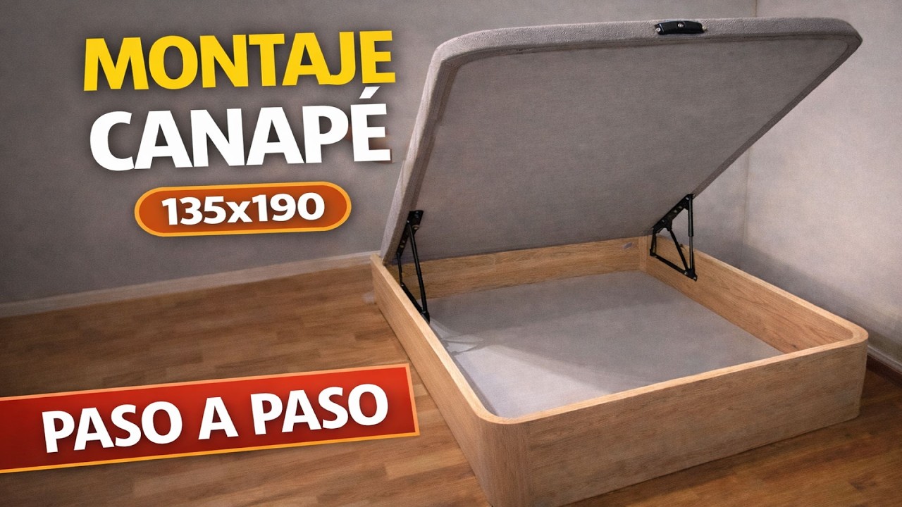 Cómo montar un canapé abatible paso a paso