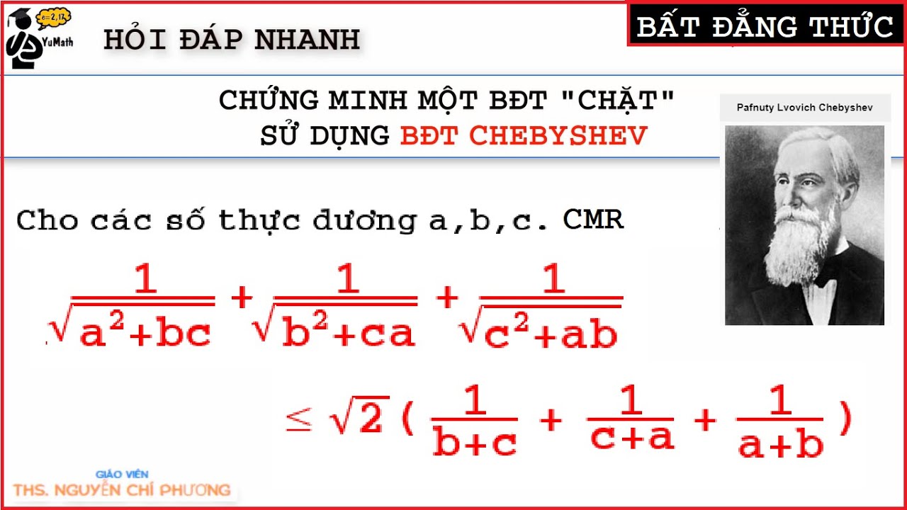 Sử dụng BĐT Chebyshev cho bài toán BĐT 
