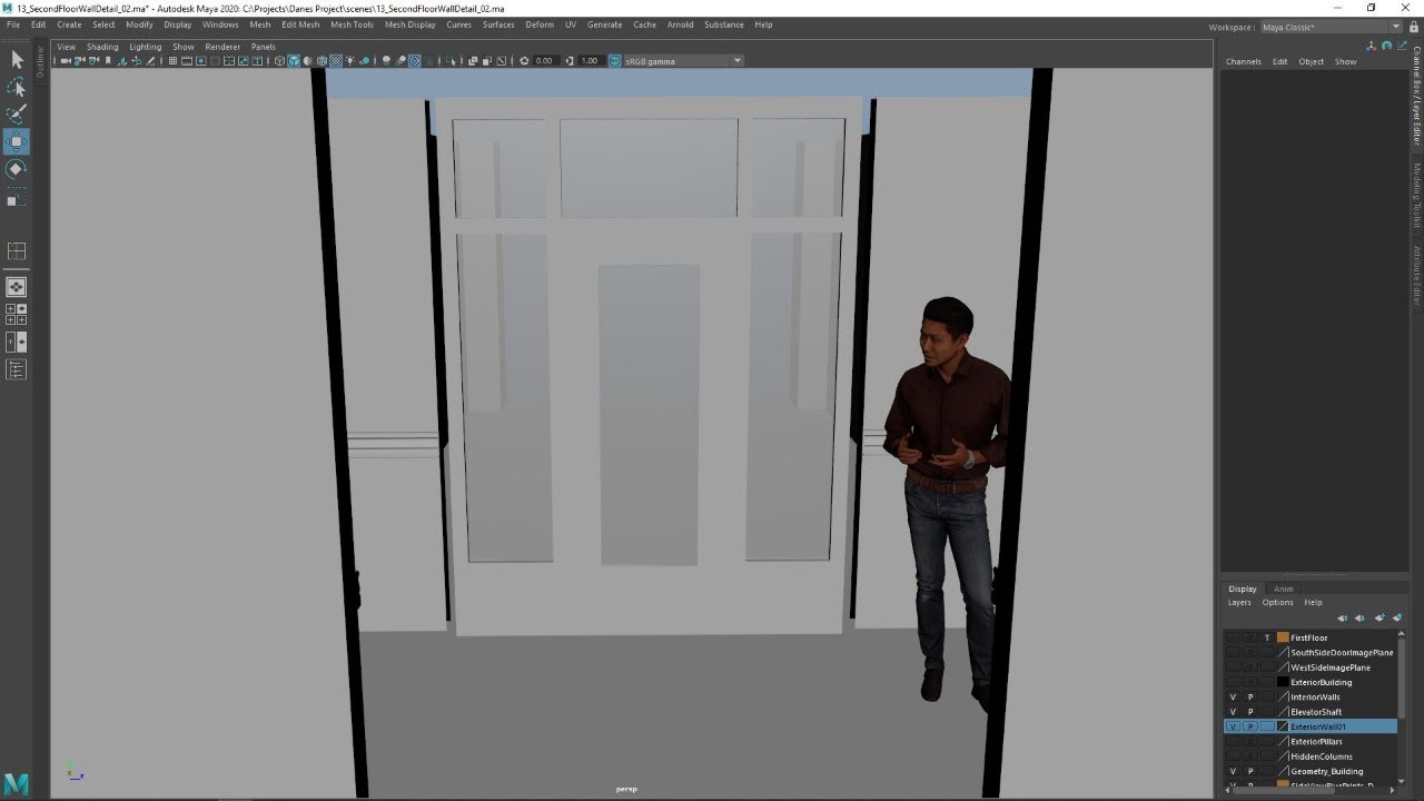 Modeling From Reference Photo In Maya | Live Stream Part 7 (Second Floor)