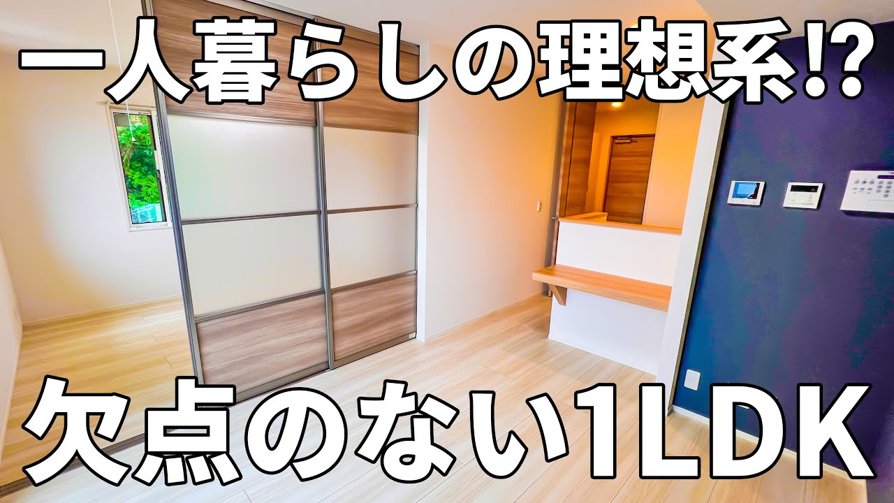 理想的な1LDK！？戸建のような玄関と開放感が素晴らしい一人暮らしのお部屋【賃貸アパート内見】