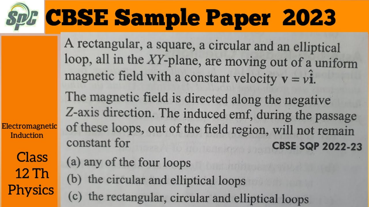 A rectangular, a square , a circular and an elliptical loop, all in the XY plane, are moving out of