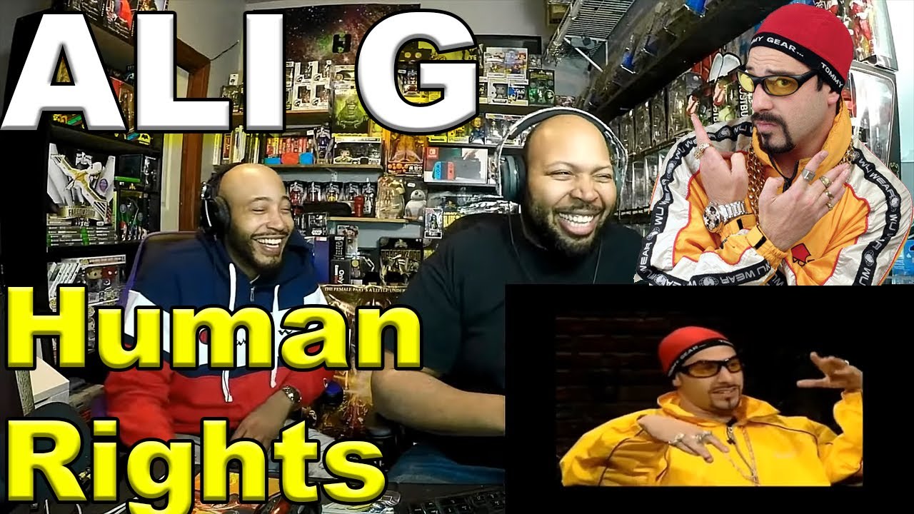 Ali G on human rights Ali G in a studio discussion about human rights Reaction