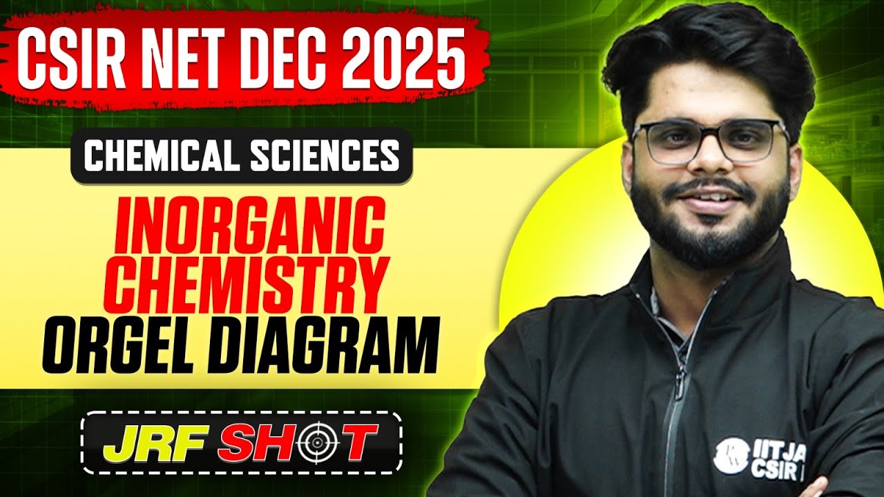 CSIR NET Dec 2025 | Inorganic Chemistry - Orgel Diagram | CSIR NET Chemical Sciences | JRF Shot | PW