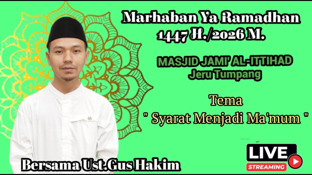 Kuliah Shubuh Bersama Ust.Gus Hakim | MASJID JAMI' AL-ITTIHAD Jeru Tumpang