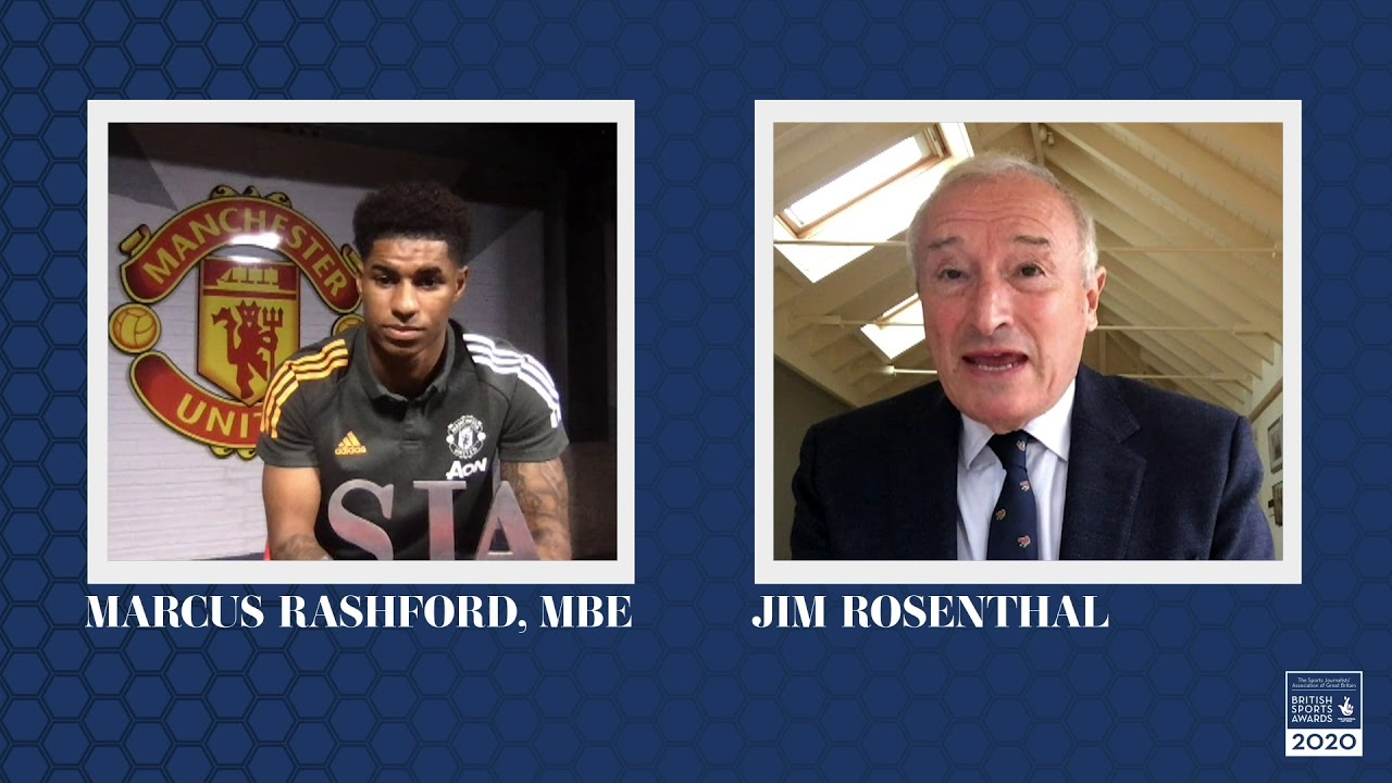 Marcus Rashford - Sport for Social Change Award - SJA British Sports Awards 2020