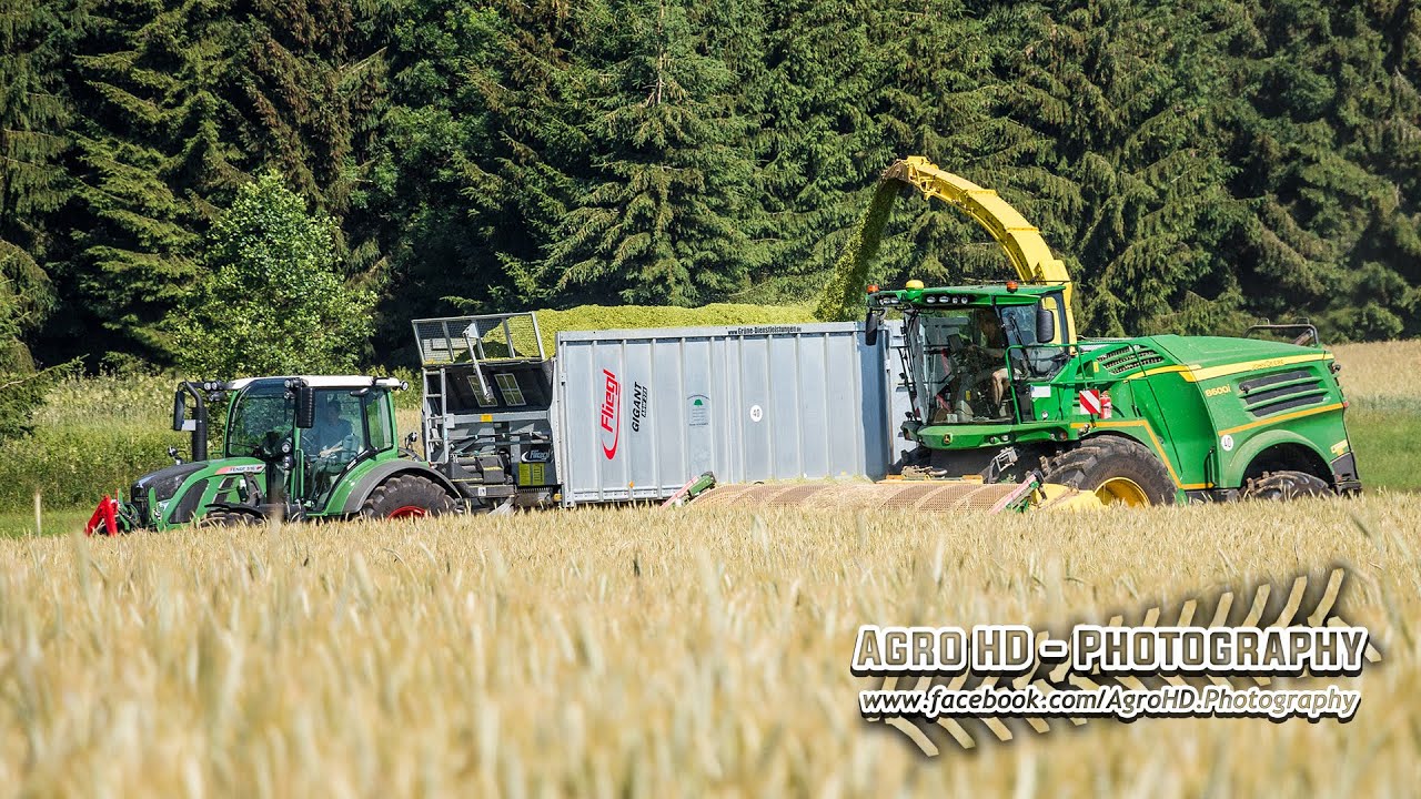 John Deere 8600i + Zürn 620, Fendt 516 Vario & Steyr 6150 CVT + Fliegl ASW 271, Leitwolf Prinoth