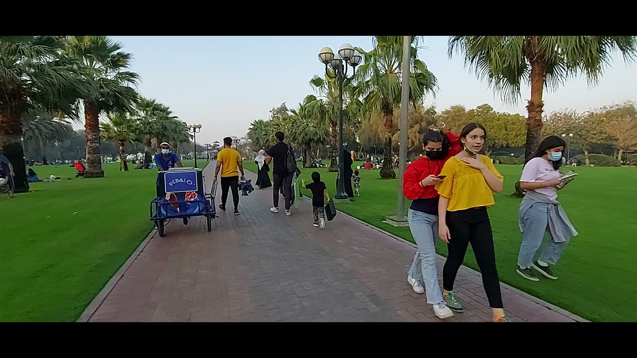 Friday walk tour in Al Mamzar Park | Dubai Park UAE
