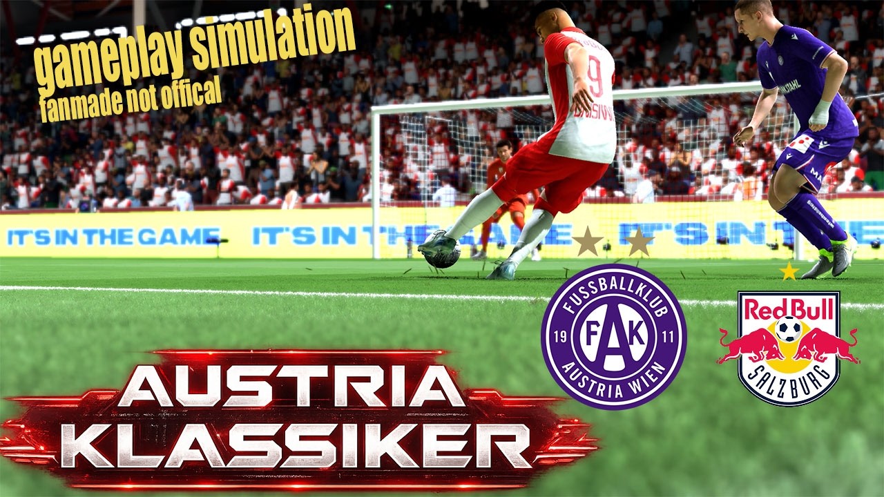 Austria Vienna vs RB Salzburg | Austria Klassiker | Bundesliga | Gameplay Simulation