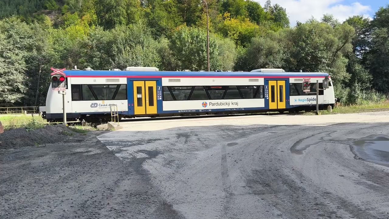 Železniční přejezd Šubířov v kamenolomu (7.9.2025 • P6587) 