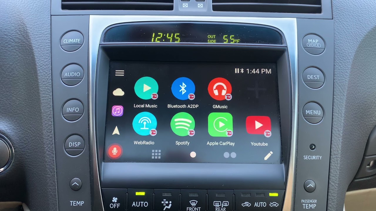 2008 Lexus GS350 infotainment upgrade with the GROM VLine2