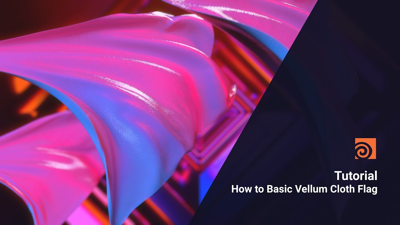 How to Simple Vellum flag setting and attached to a string | Houdini tutorial beginner(hip file)