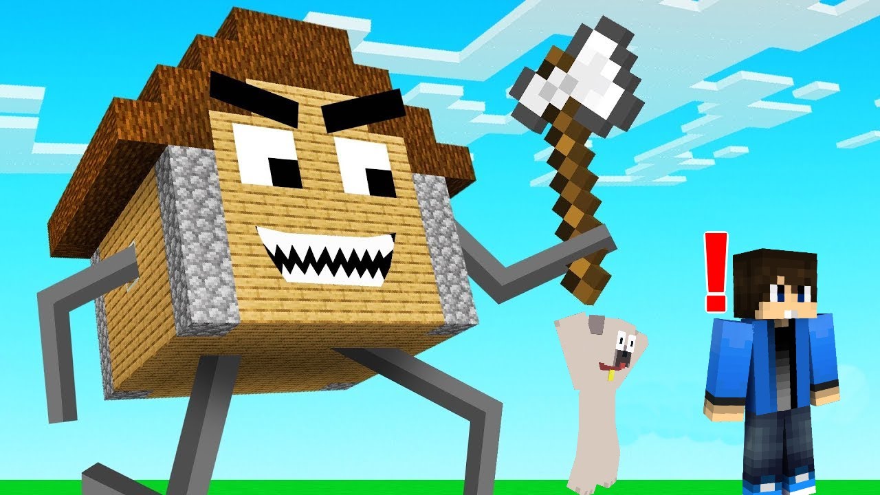 MINECRAFT DE BESZÉLŐ HÁZAK ÜLDÖZNEK!
