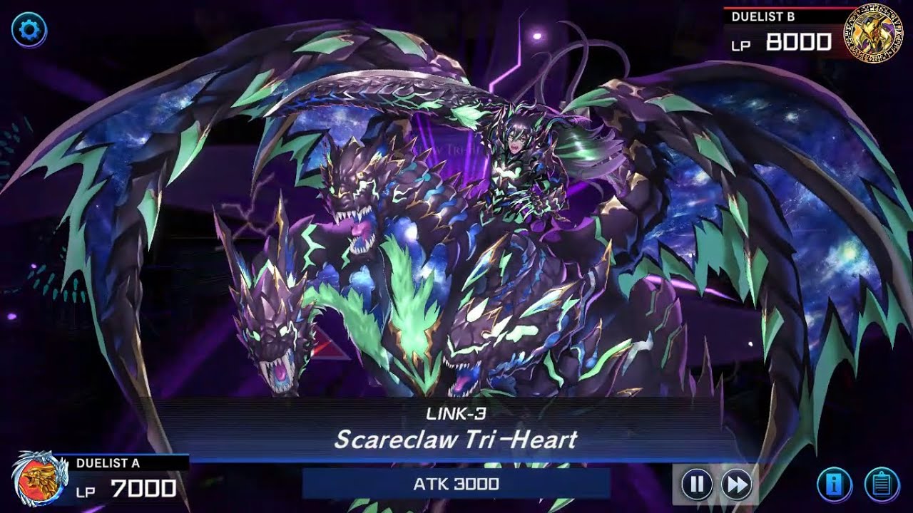 Scareclaw Tri-Heart / Yu-Gi-Oh! Master Duel / @mainliars
