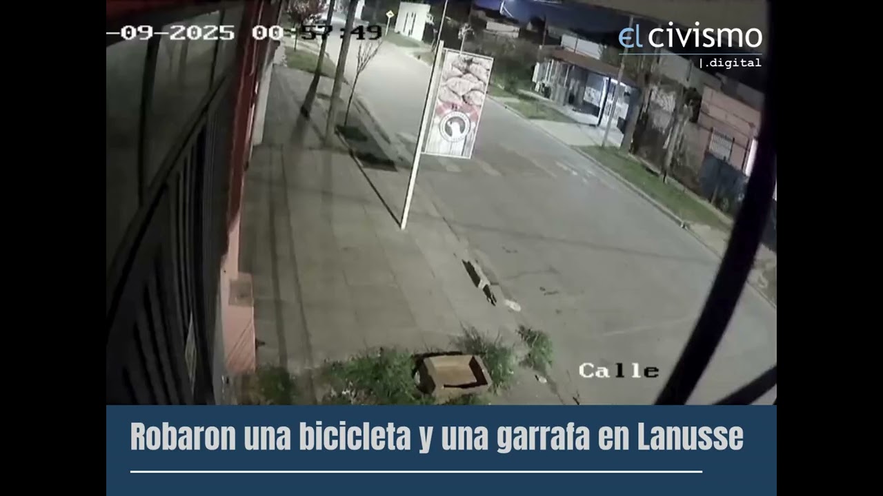 Robaron una bicicleta y una garrafa en Lanusse