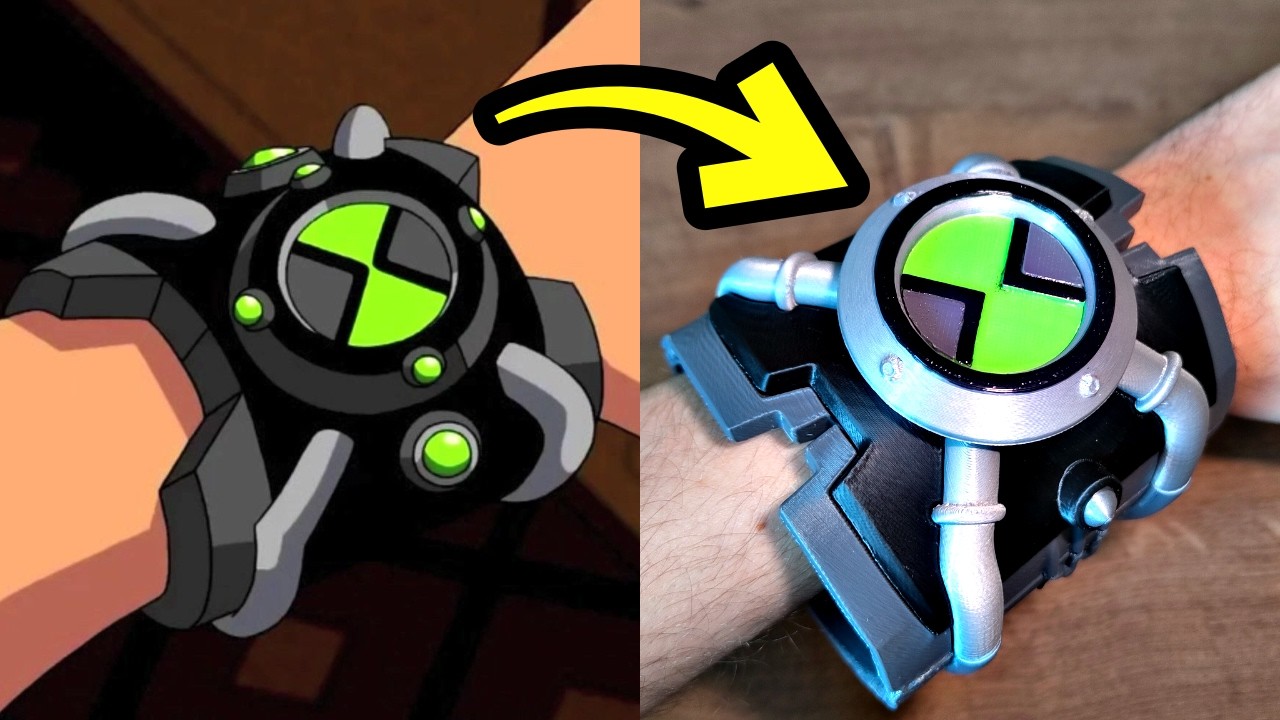 Imprimi o Omnitrix do Ben 10 em 3D