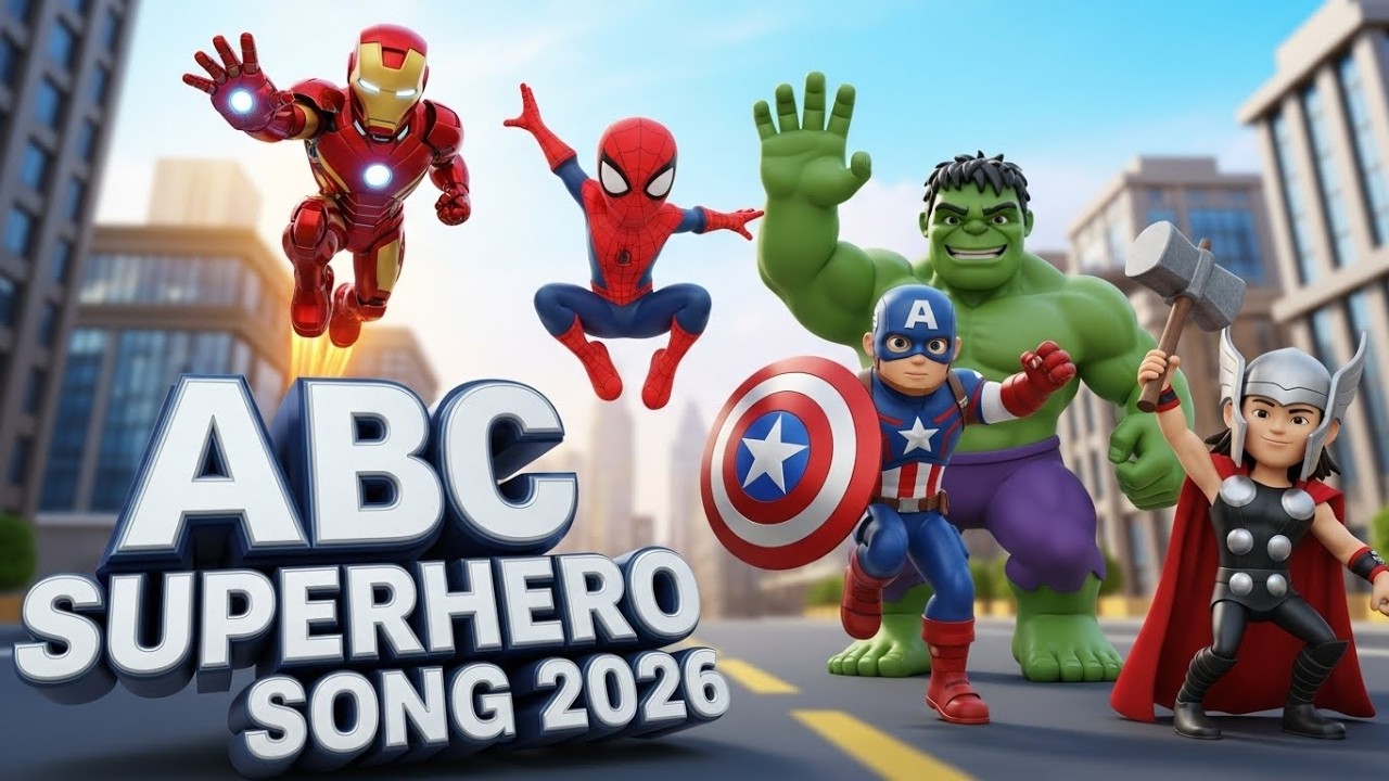 ABC Superhero Kids Song | A to Z ABC Learning for Kids | Learn ABC with Superheroes | ABC Learning