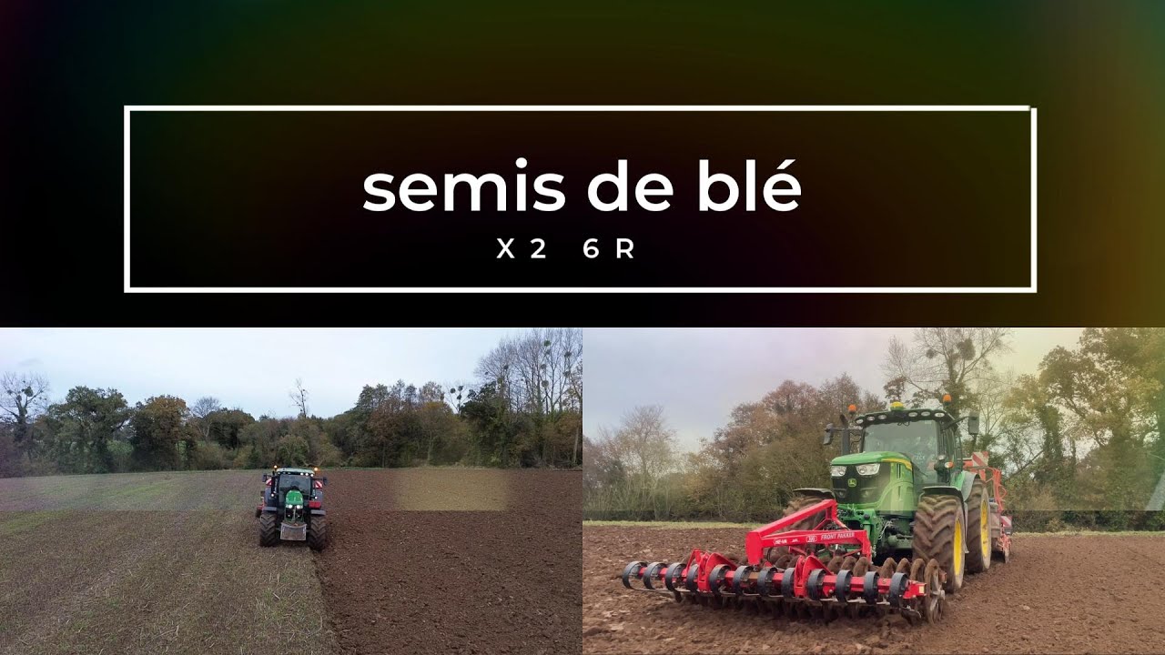 semis de blé X2 6R en bretagne