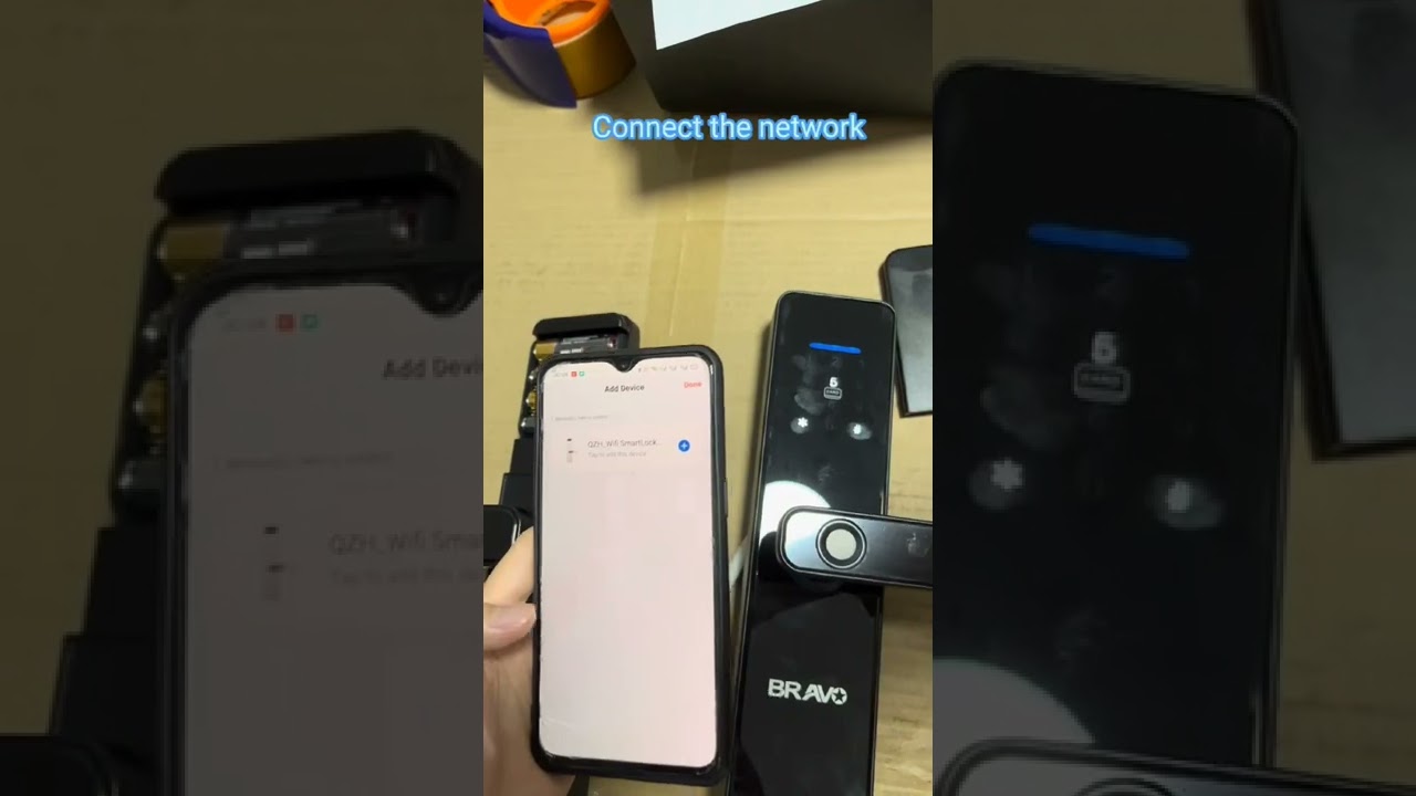 HF S811 tuya smart wifi door lock connect to the app